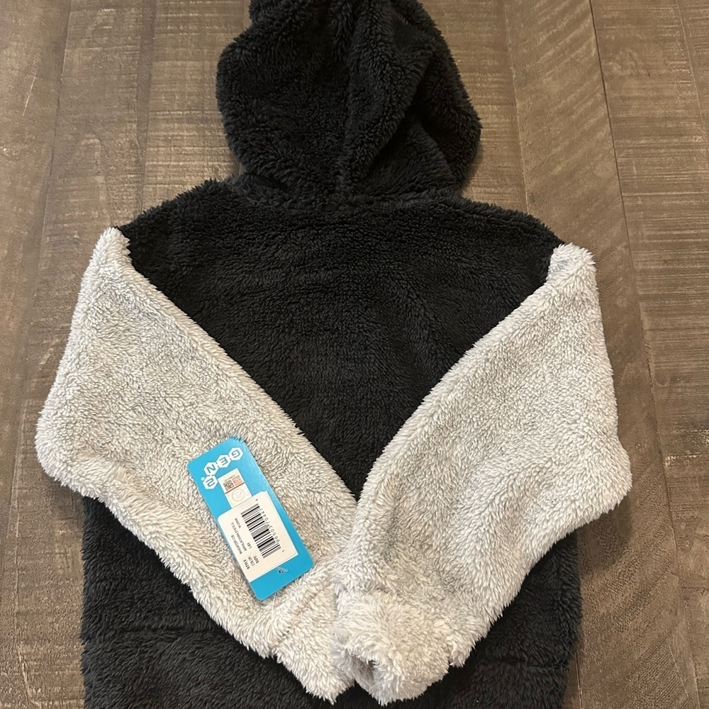 Black and Gray Appalachian State Hooded Pullover - Picture 4 of 4